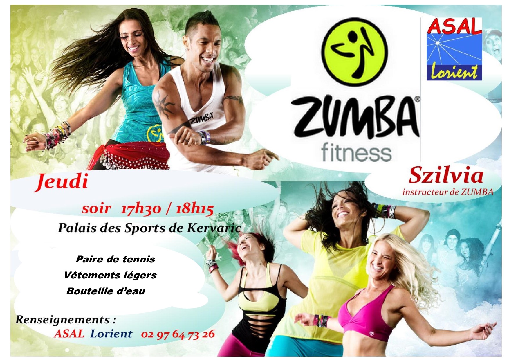 Cours de Zumba il reste des places ! ASAL