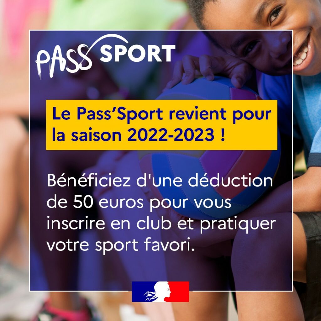 Pass'Sport : Ministère des sports - Rentrée  2022-2023